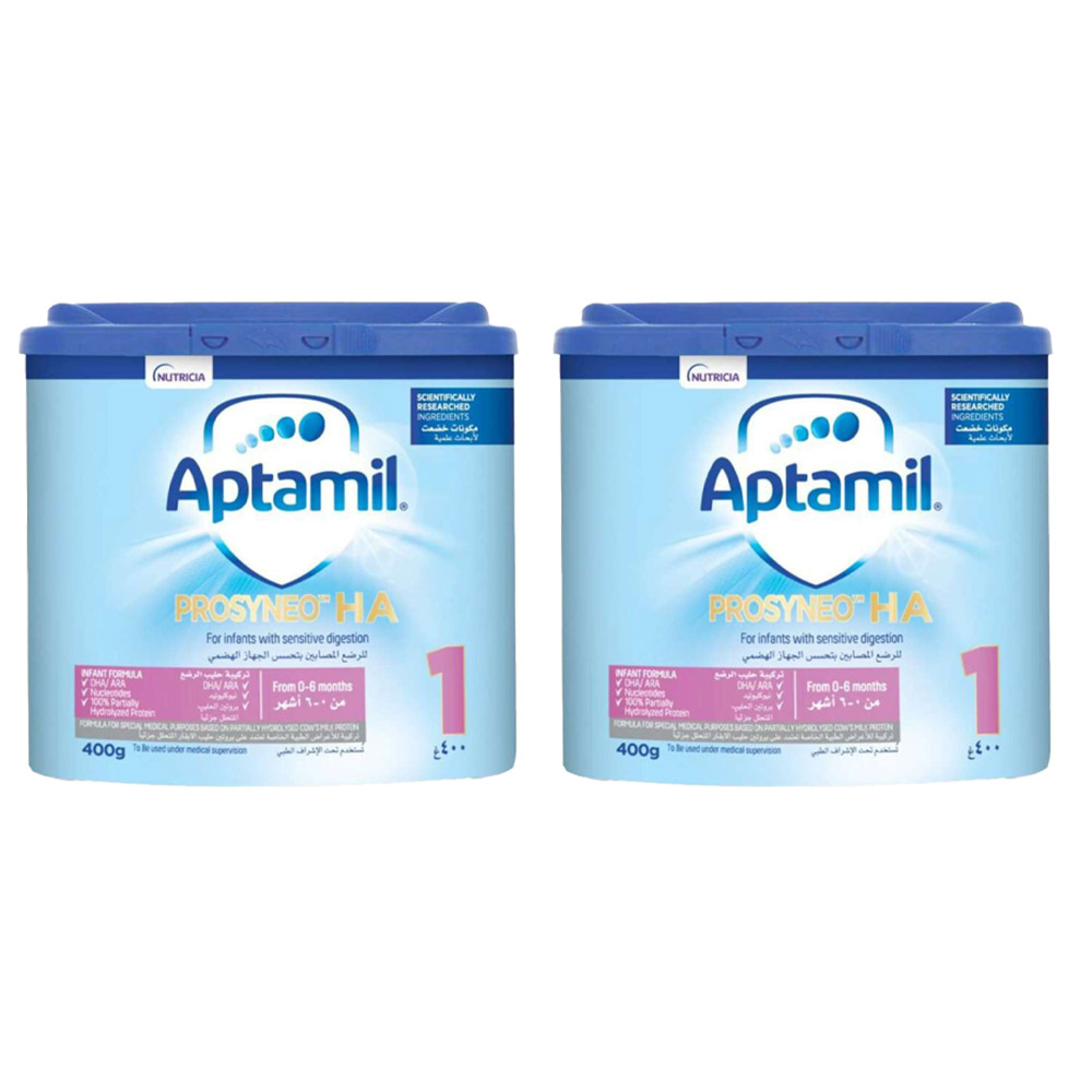 Aptamil - Prosyneo HA1 Sensitive Digestion Infant Formula - 400 gm - Pack of 2