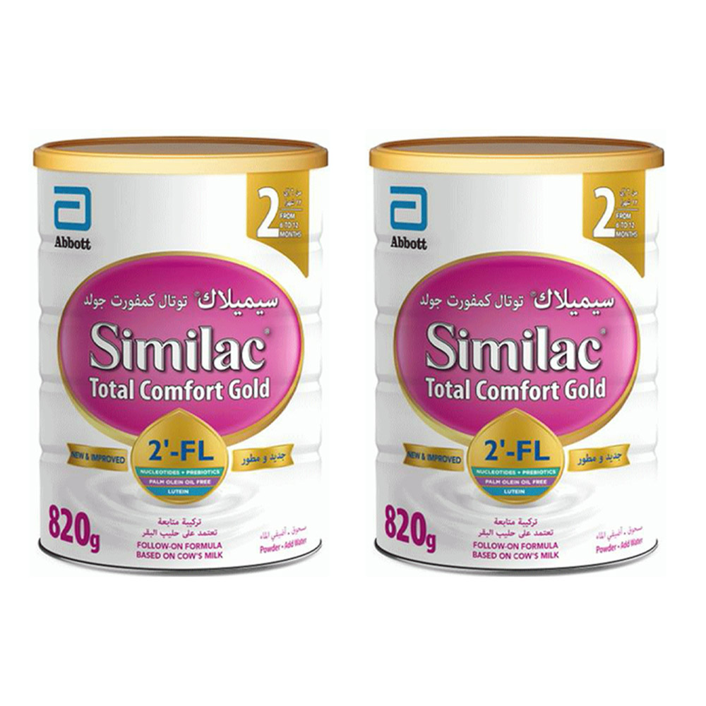 Similac - Total Comfort 2 Follow On Milk Formula - 820 gm - Pack of 2