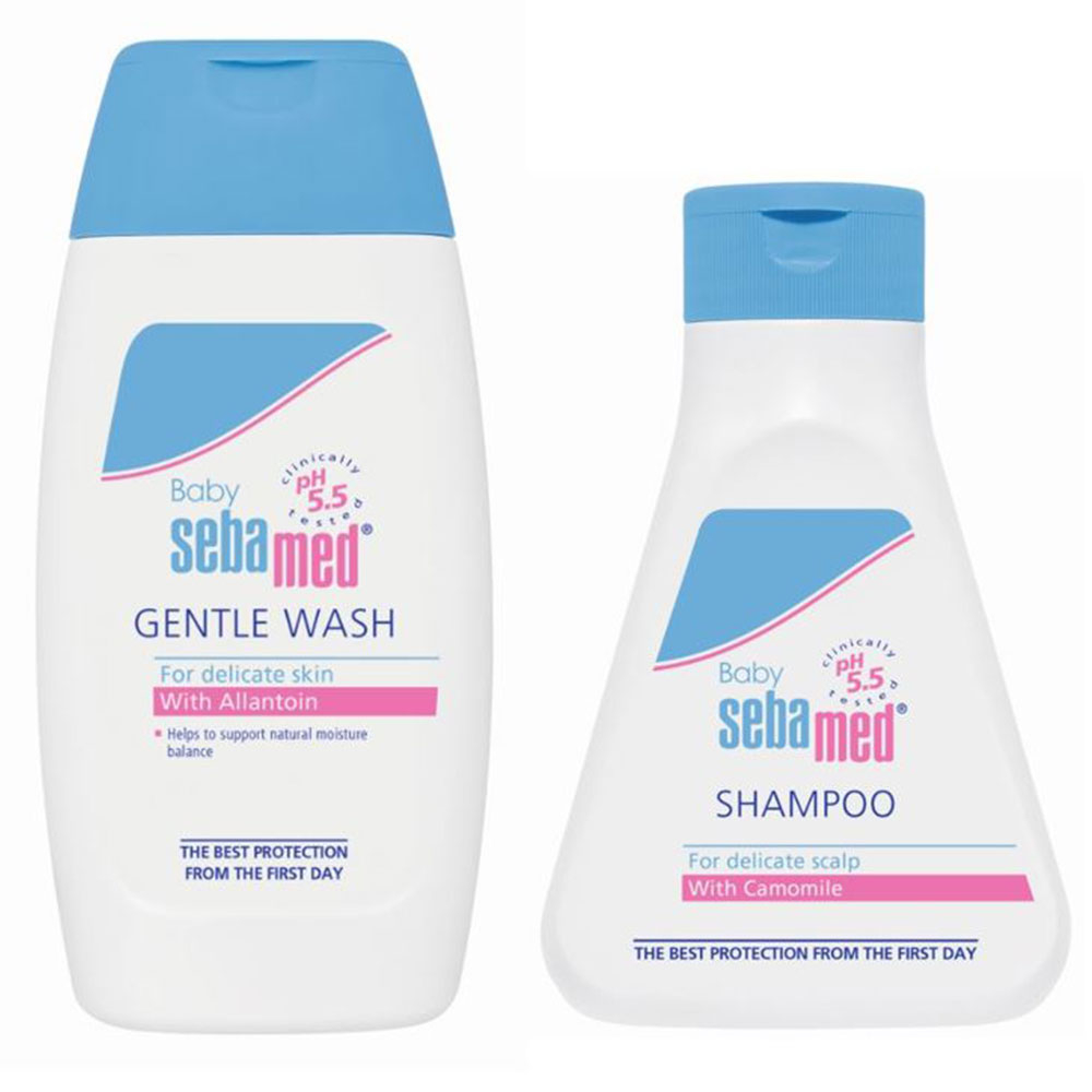 Sebamed - Baby Shampoo - 150ml and Baby Wash - 200ml