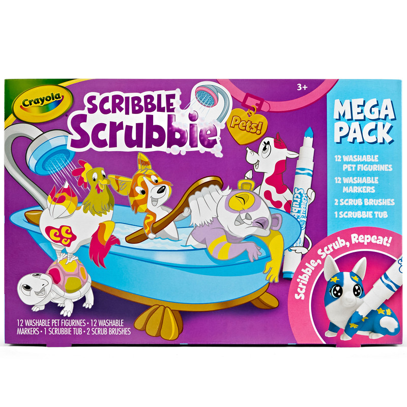 Crayola - Scribble Scrubbie Pets Mega Set 2.0 38cm - Blue
