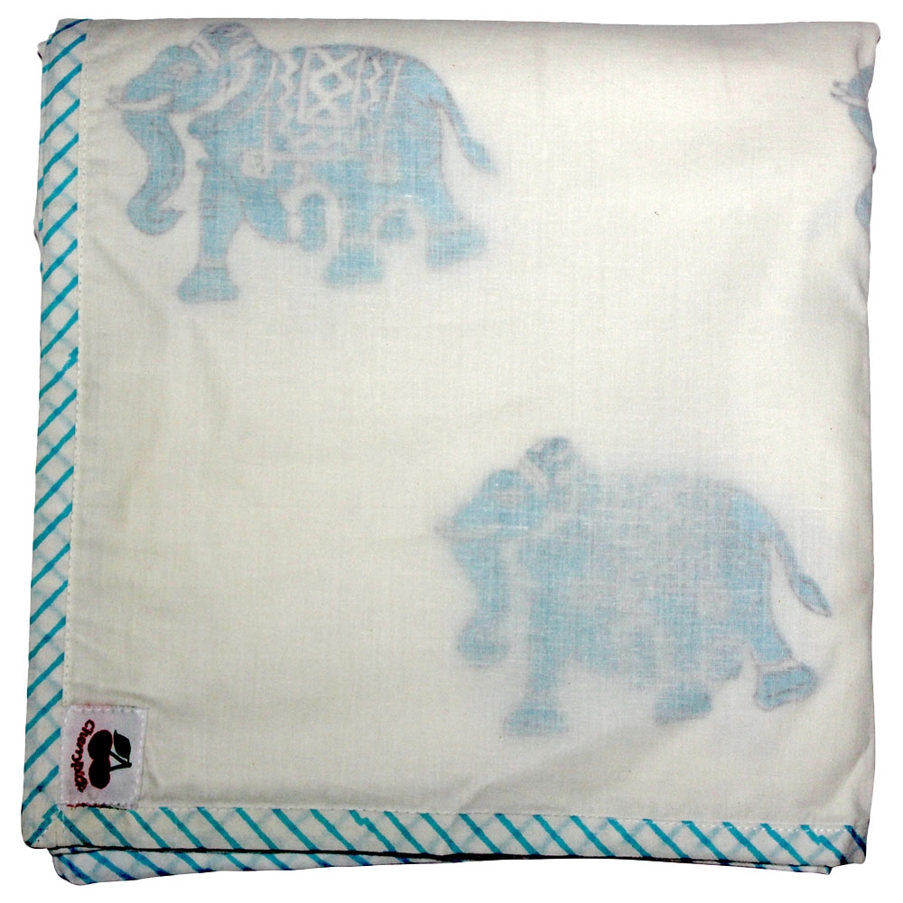 تشيري بيك- بطانية قماط قطن طبيعي ناعم فيل