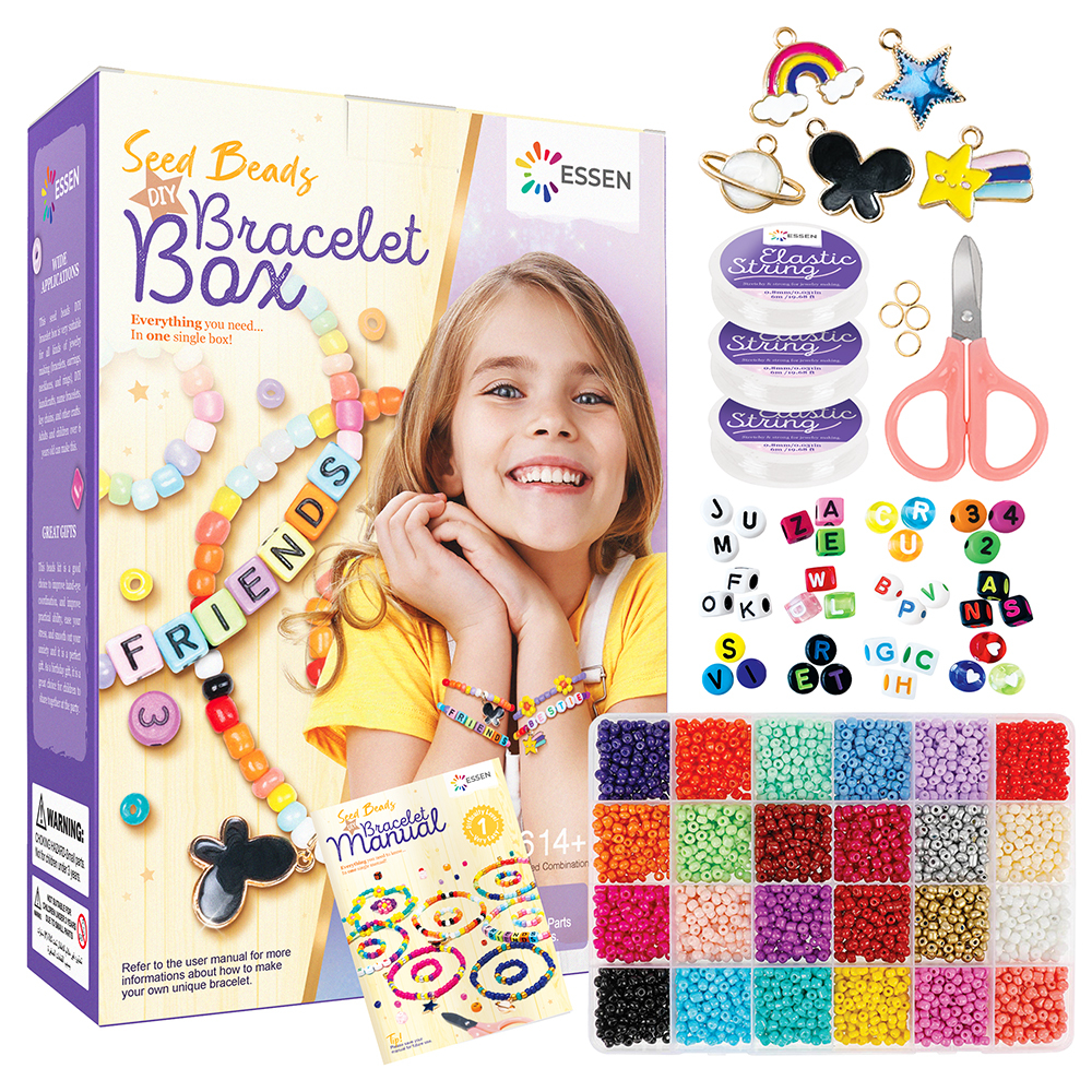 ESSEN Seed & Alphabet Beads Jewellery Making DIY Bracelet Kit