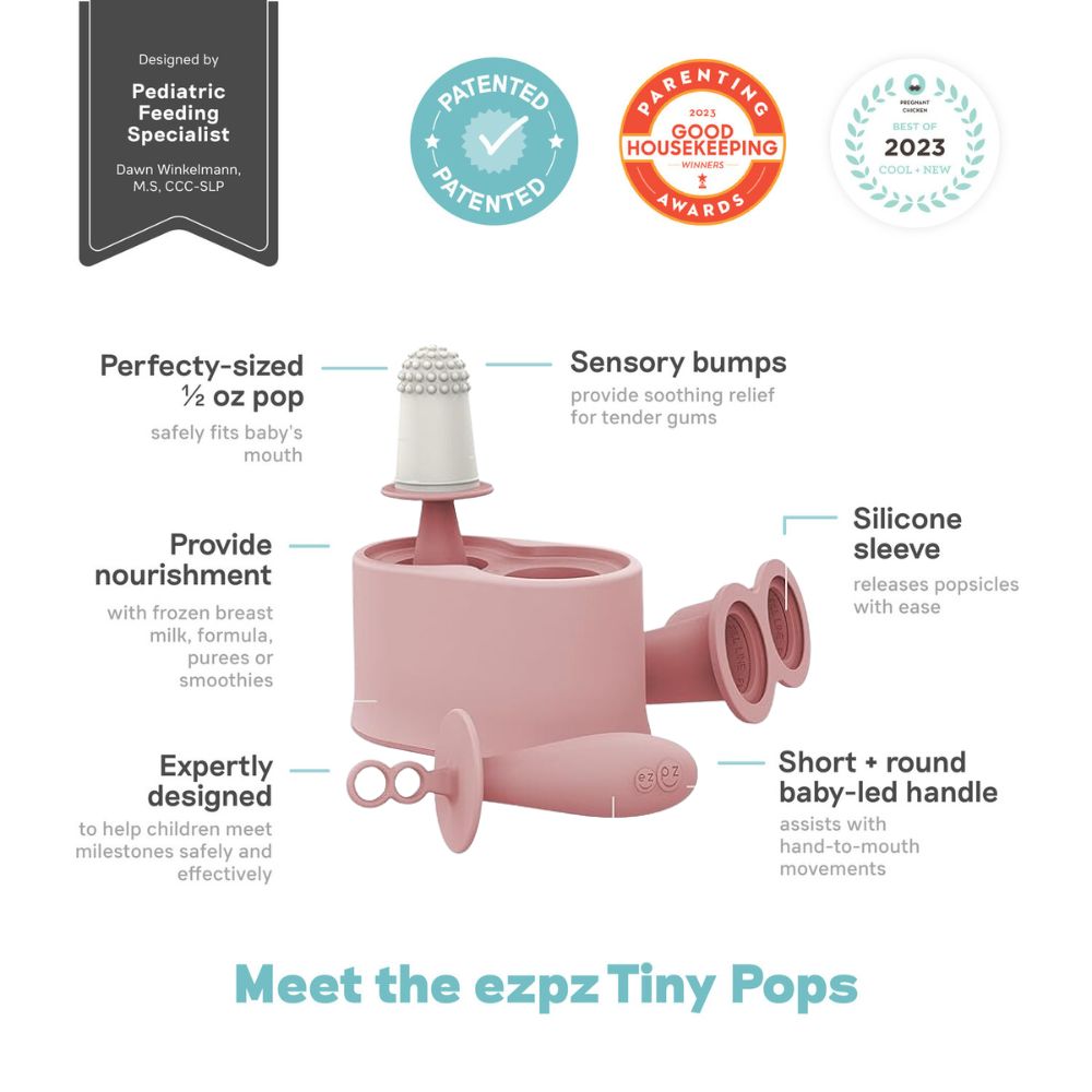 ezpz - Tiny Pops Popsicle Moulder - Blush