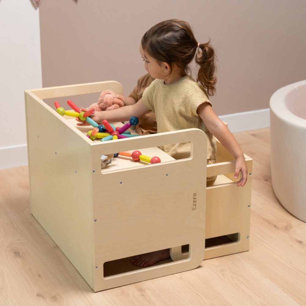 إيزرو - طاولة مونتيسوري طبيعية للأطفال