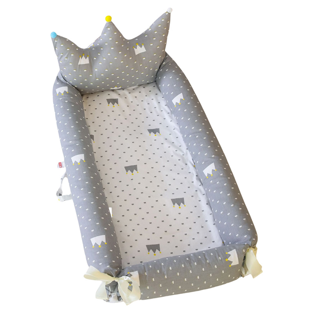 Bumble & Bird - Portable Maxi Baby Nest And Lounger - Royal Grey