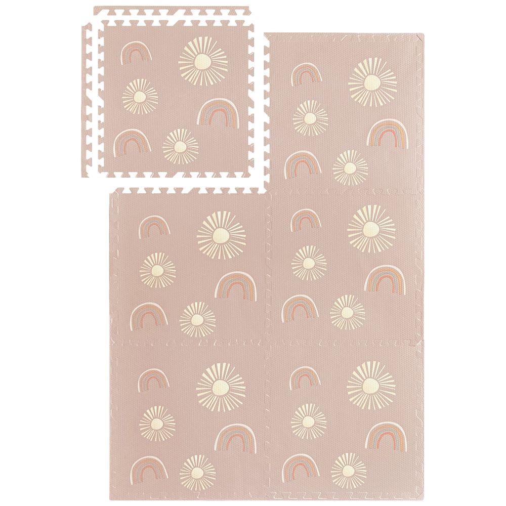 Bumble & Bird BabySafe Play Mat - Rainbow - 6pc Set