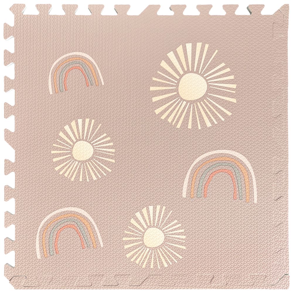 Bumble & Bird BabySafe Play Mat - Rainbow - 6pc Set