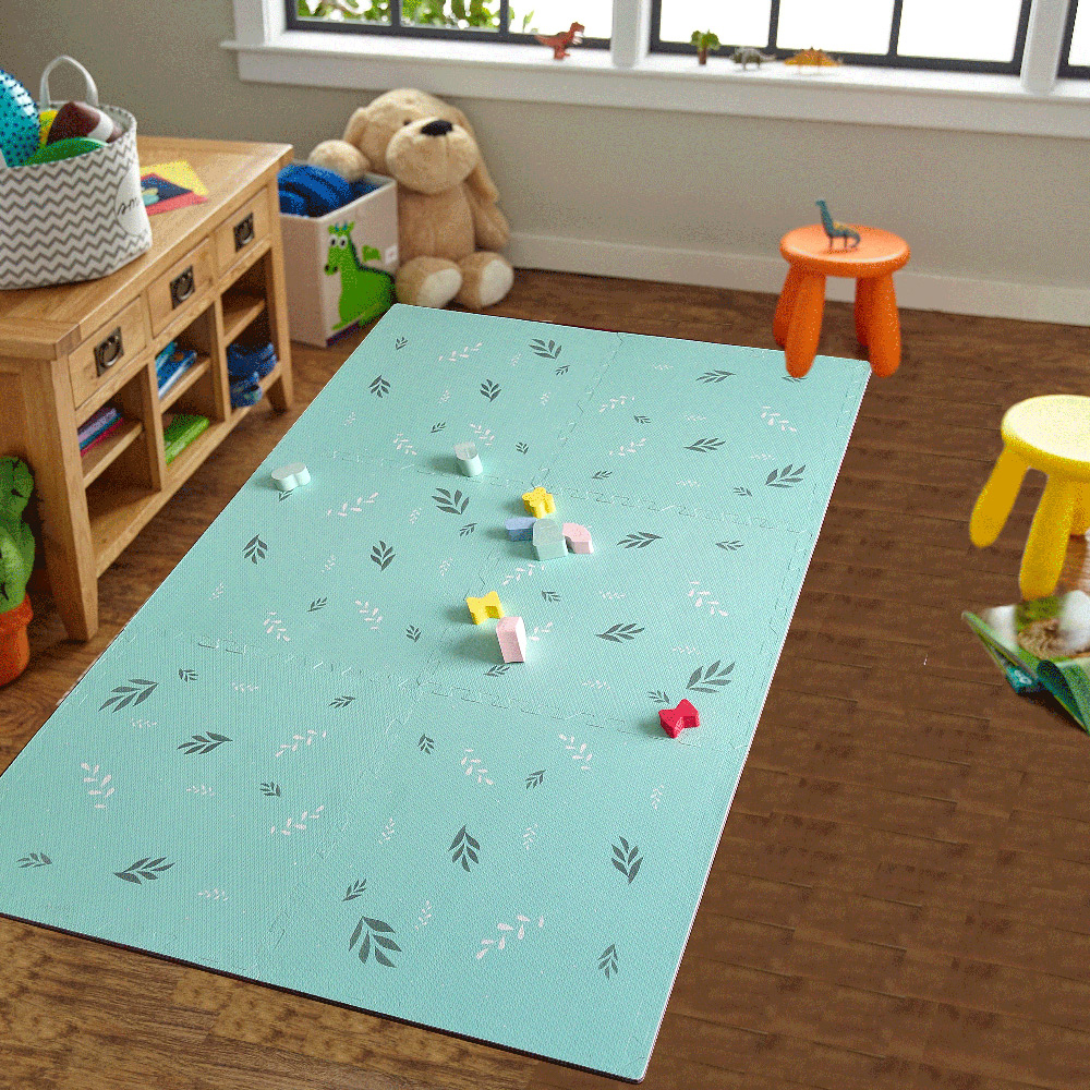 Bumble & Bird - 6pc Set BabySafe Foam Play Mat - Leaves Design