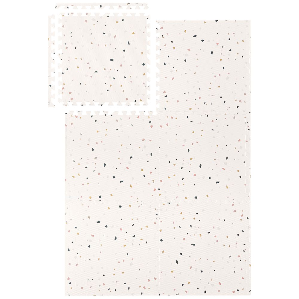 Bumble & Bird - BabySafe Foam Play Mat, Stylish Terrazzo 6-Piece