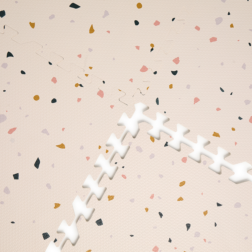 Bumble & Bird - BabySafe Foam Play Mat, Stylish Terrazzo 6-Piece