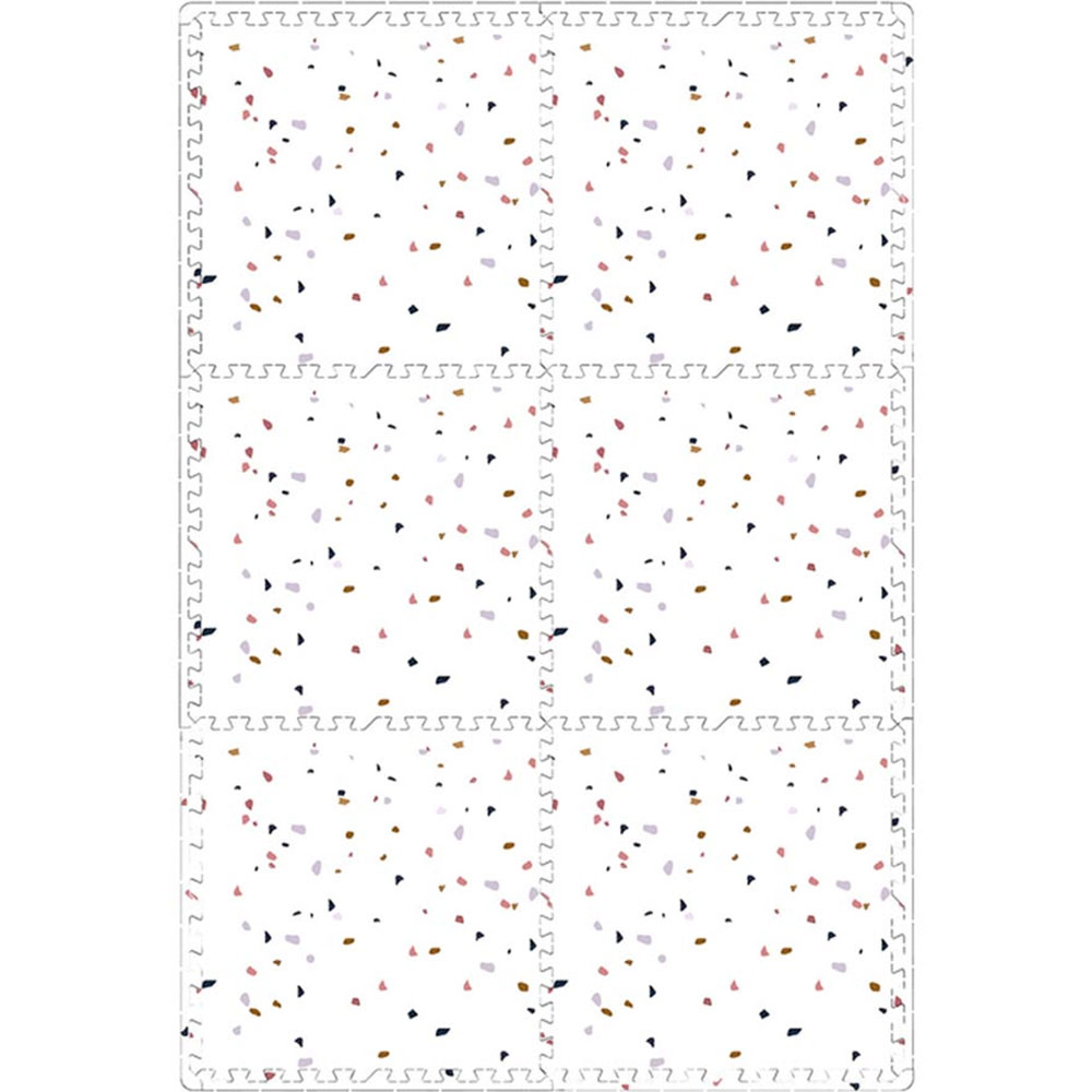 Bumble & Bird - BabySafe Foam Play Mat - Ivory White Terrazzo 6-Piece
