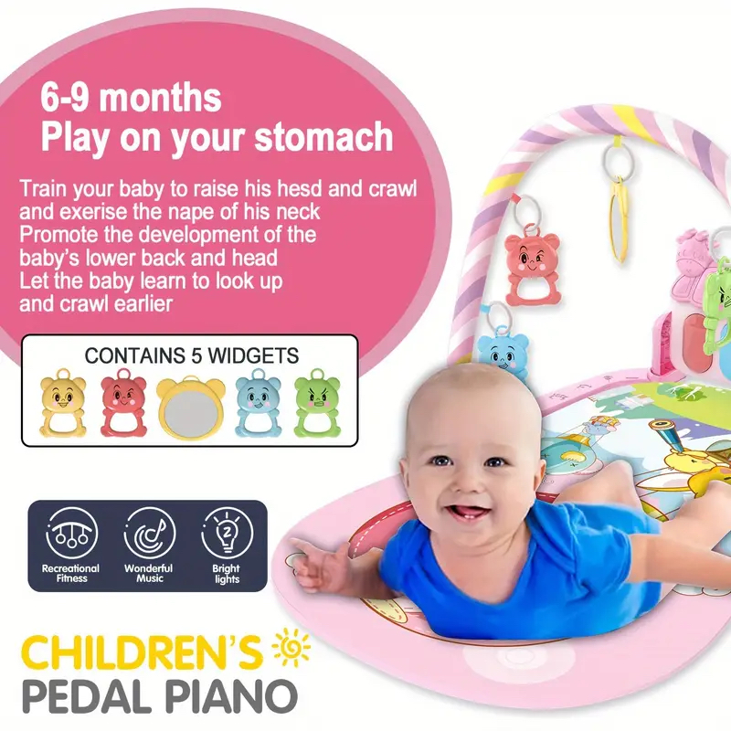 Factory Price - Nova Children Pedal Piano With Music And Lights - C