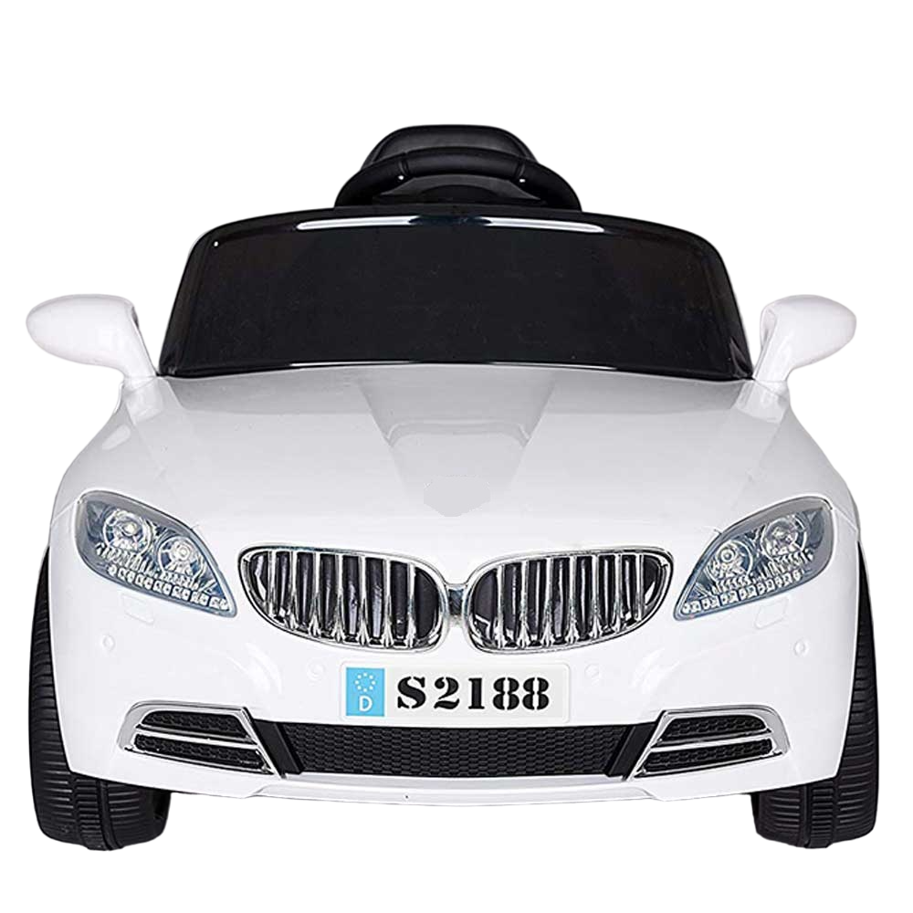 BMW - 12V Coupe Style Electric Rideon Car - White