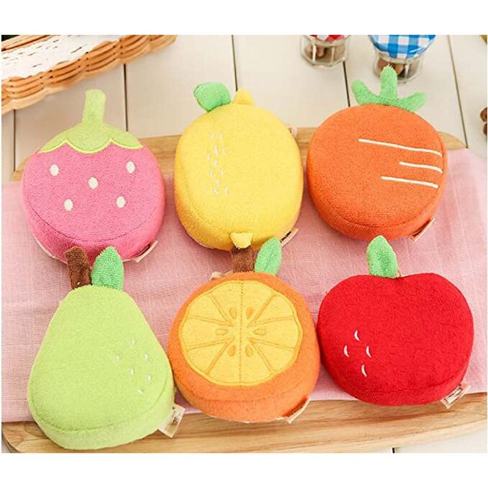 Purple Parrot - Baby Bath Sponge - Pack Of 2 - Assorted