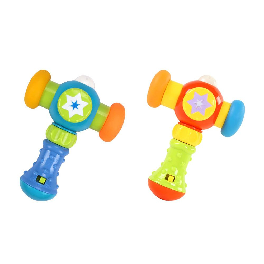 Goodway - Baby Rattle Musical Hammer Toy With Light & Sound