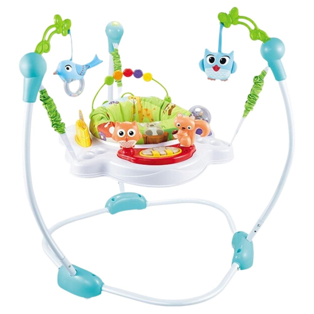 Little Angel Baby Jumper & Activity Bouncer Seat With Toys - Blue