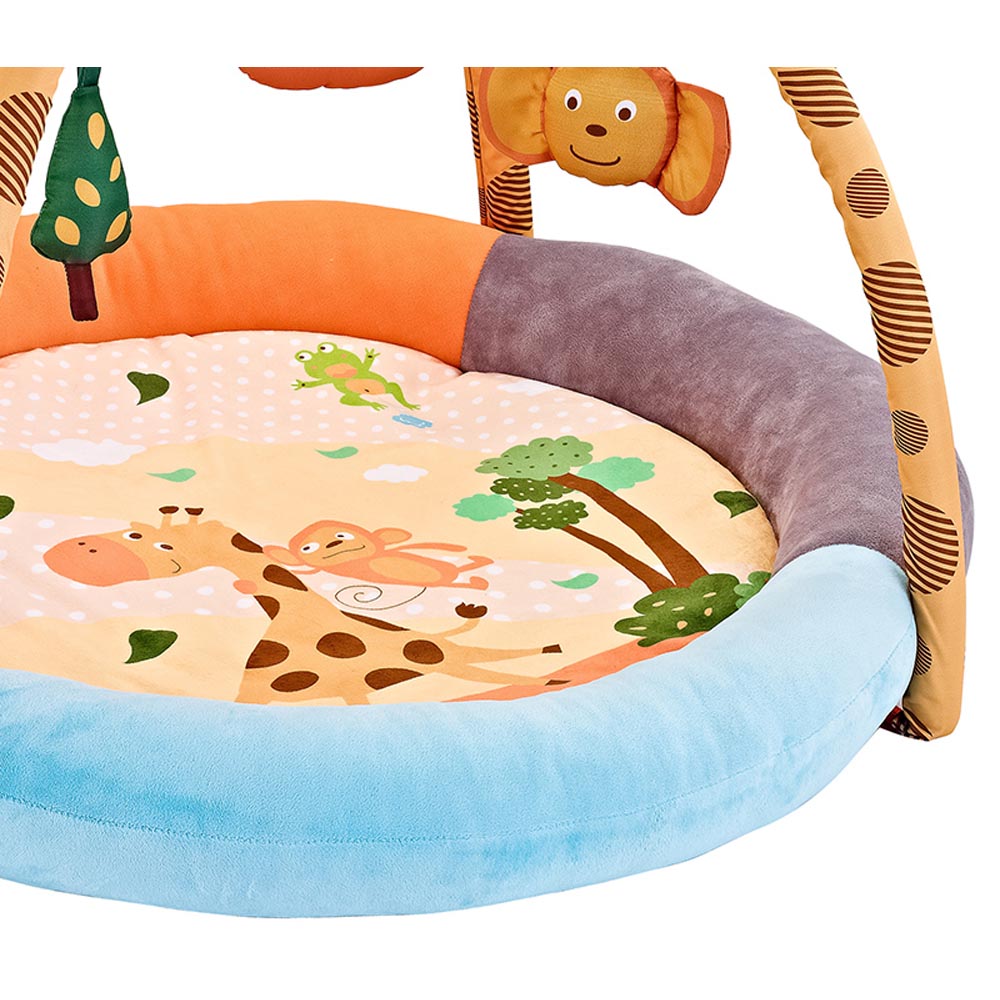 Little Angel Baby Round Comfy Play Mat Activity Gym - Giraffe