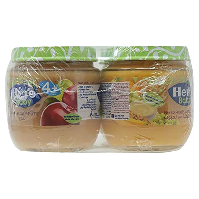 هيرو بيبي مهروس الفاكهة 125 جم عبوة من 4 قطع