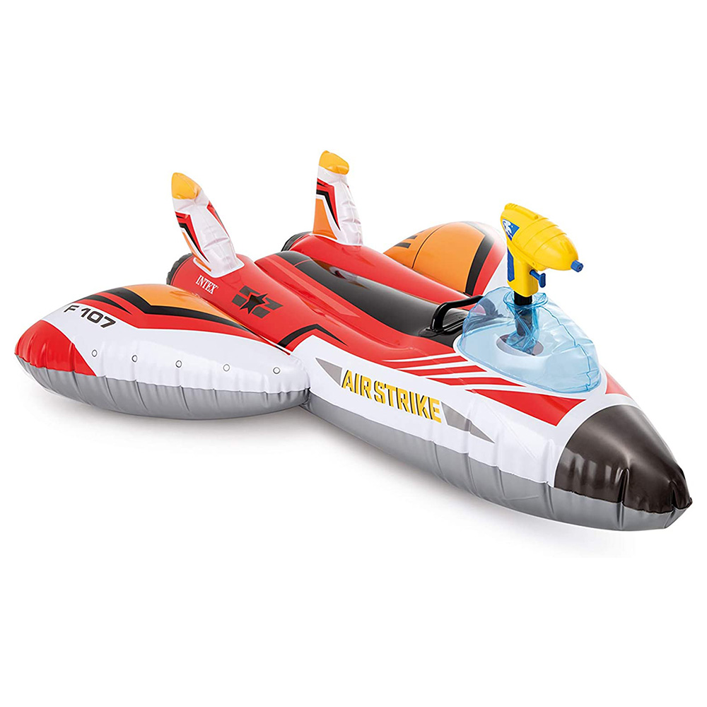Intex - Water Gun Plane Ride-On - Assorted 1pc - Inflatable Pool Float