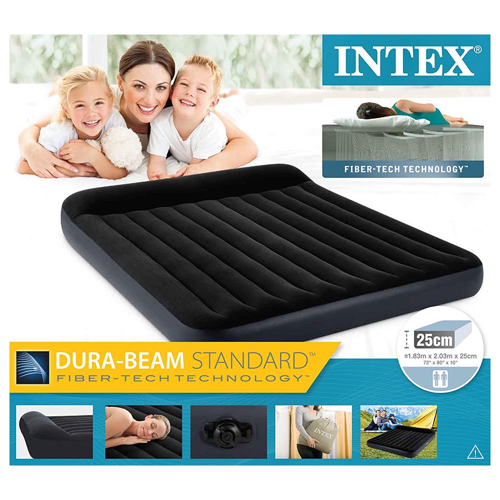 Intex - King Dura-Beam Pillow Rest Classic Airbed