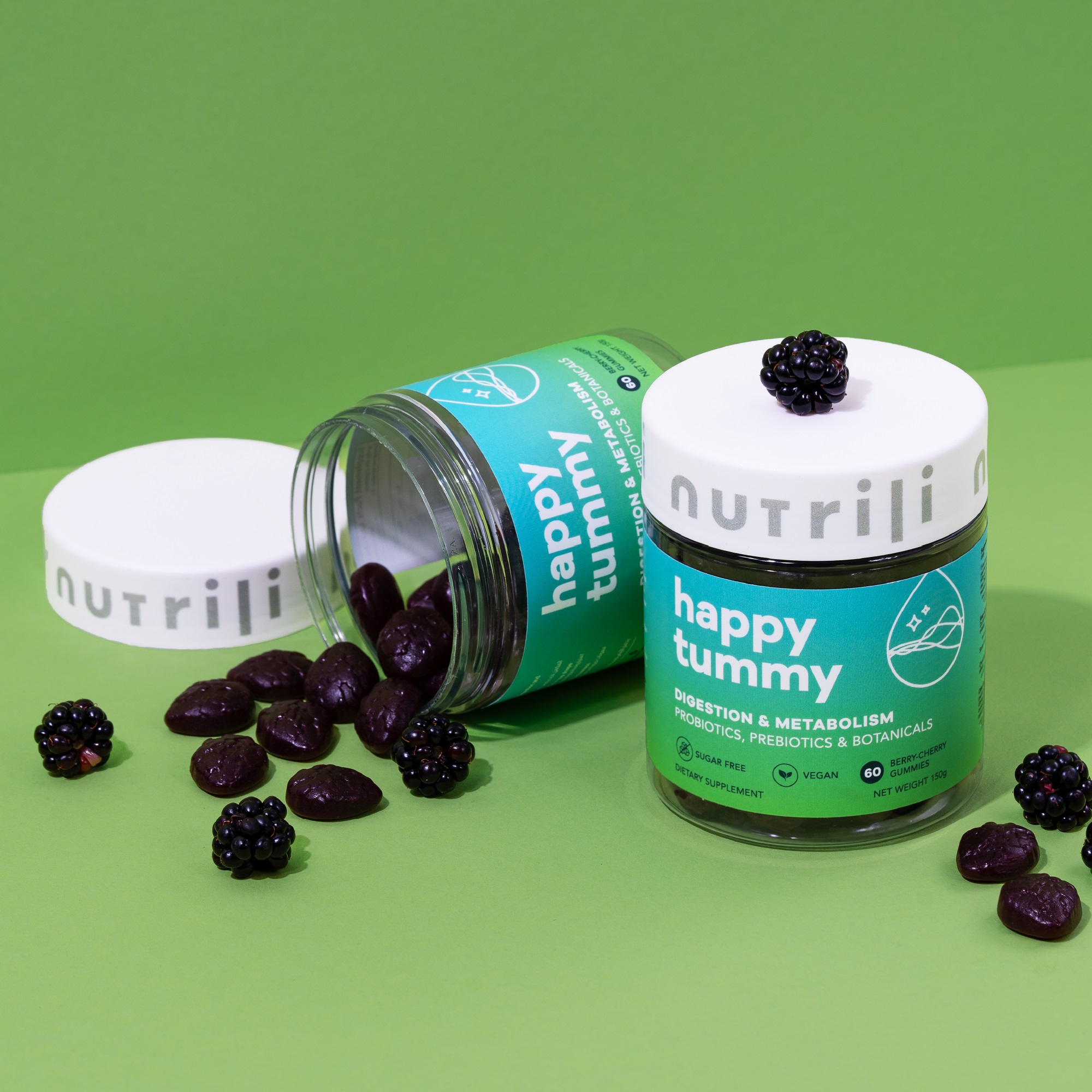 Nutrili - Happy Tummy Sugar Free Gummies Probiotics - 60's