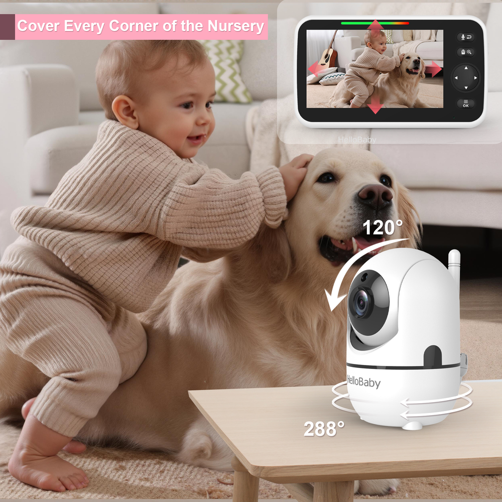 Hello Baby 5 Inch LCD Screen Baby Video Monitor