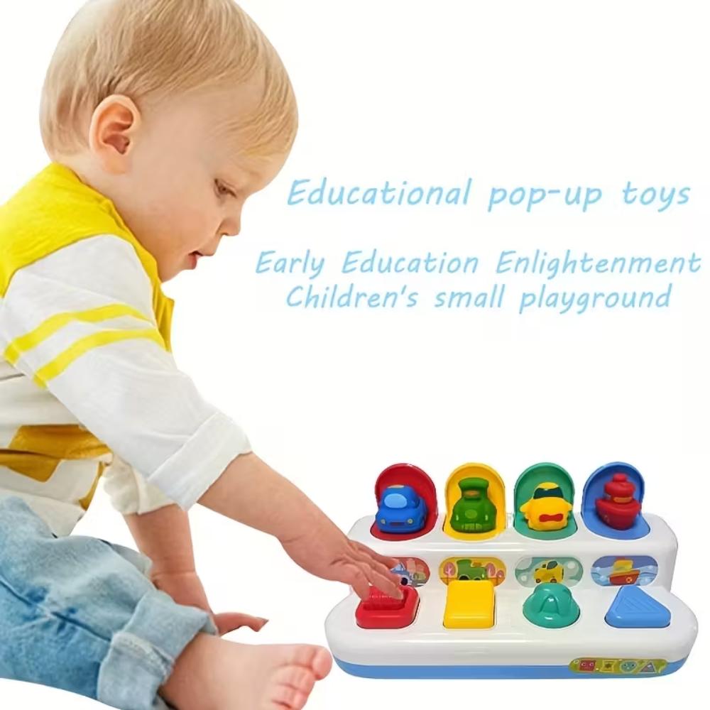 Huanger - Baby Educational Toy Pop - Up Surprise With Car