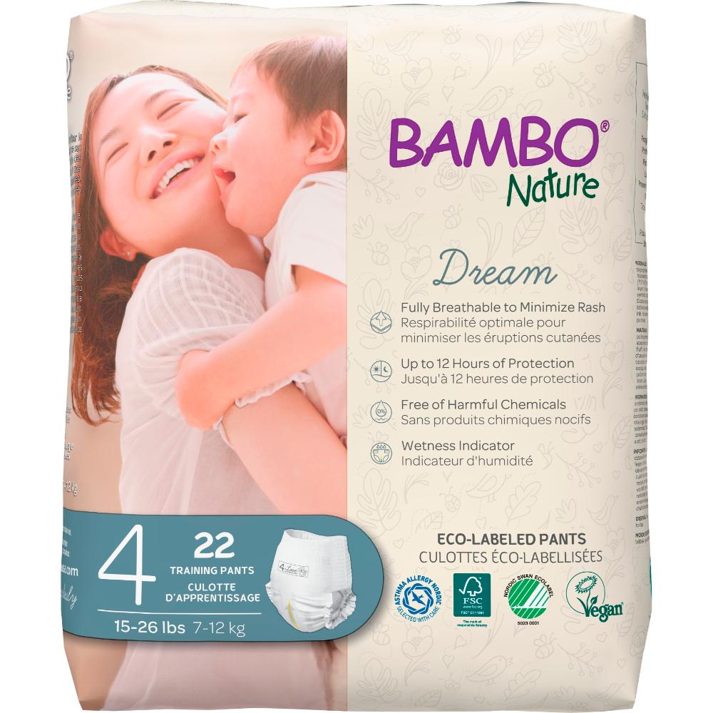 Bambo Nature - Eco-Friendly Diaper Pants, Size 4, 7-14kg 22 Count