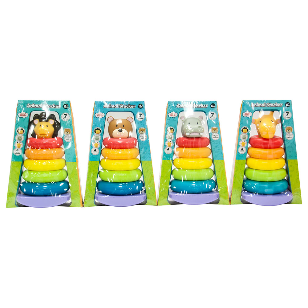 Little Hero - Animal Stacker in 4 Styles - 1 pc Assorted
