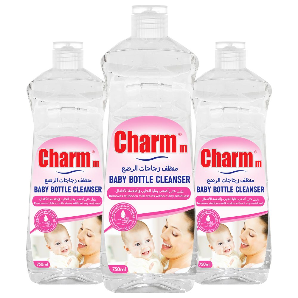 Charmm - Baby Bottle Cleanser - 750ml - Pack of 3