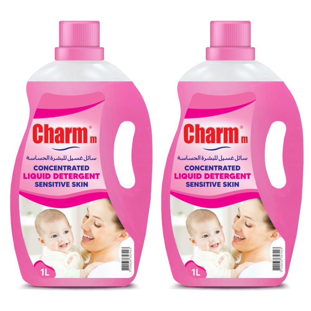 Charmm - Liquid Detergent For Baby's Laundry - 1 L - Pack of 2