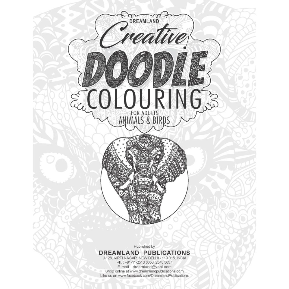 كتاب Creative Doodle Colouring - Animals & Birds