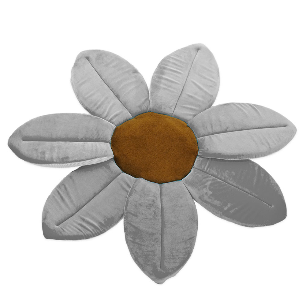 بامبل & بيرد - حصيرة زهرة  حمام النحل والطيور - رمادي