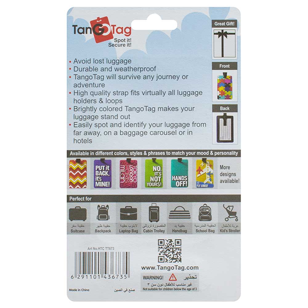 TangoTag - Luggage Tag Pack Up And Leave - Red