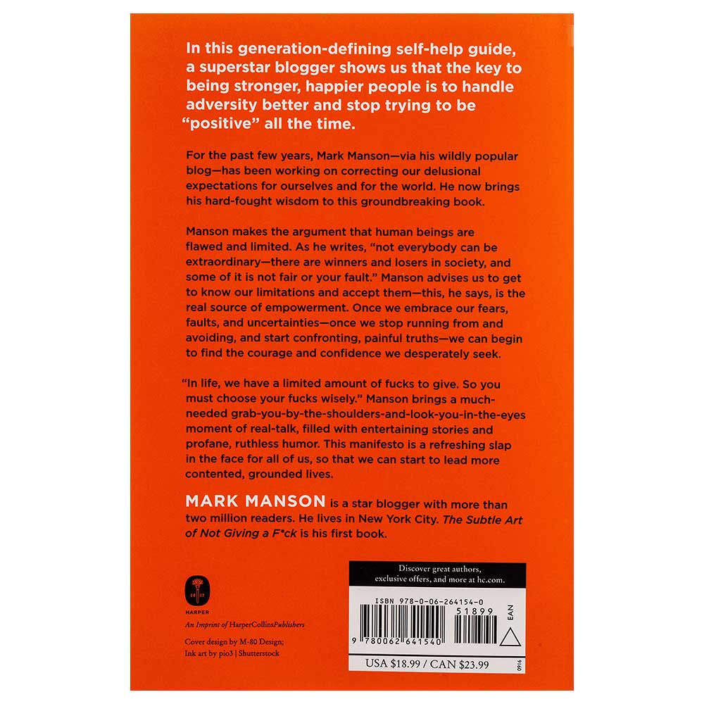 The Subtle Art Of Not Giving A F*Ck