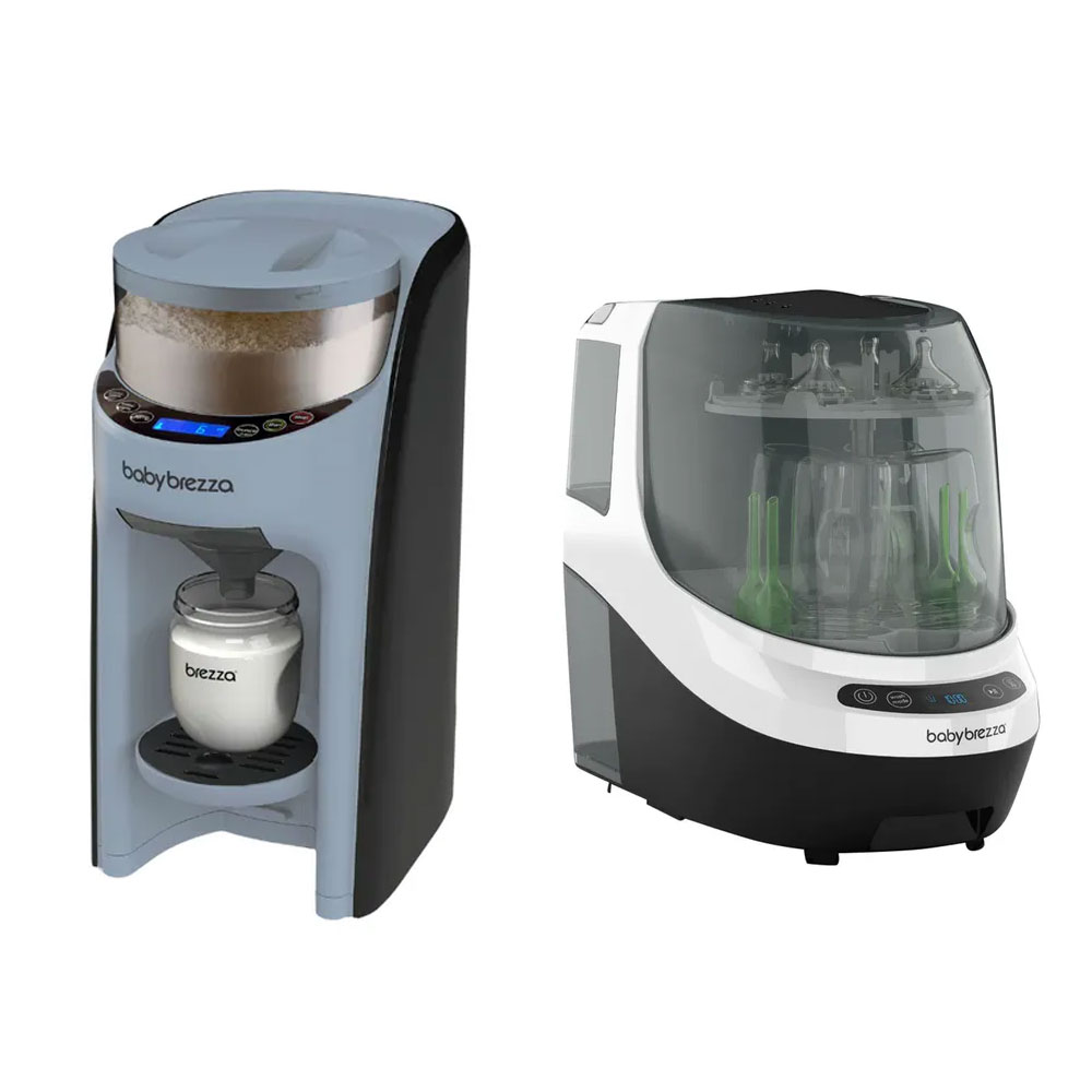 Baby Brezza Ultimate Feeding System- Pro Advanced Formula Dispenser And Bottle Washer Pro - Slate Edition