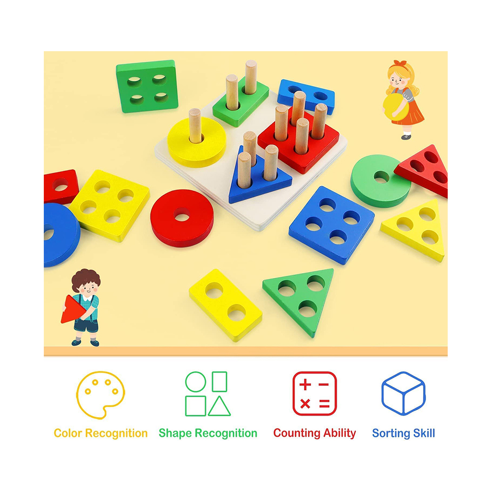 Cherubs - Kids Wooden Stacking Toys & Shapes