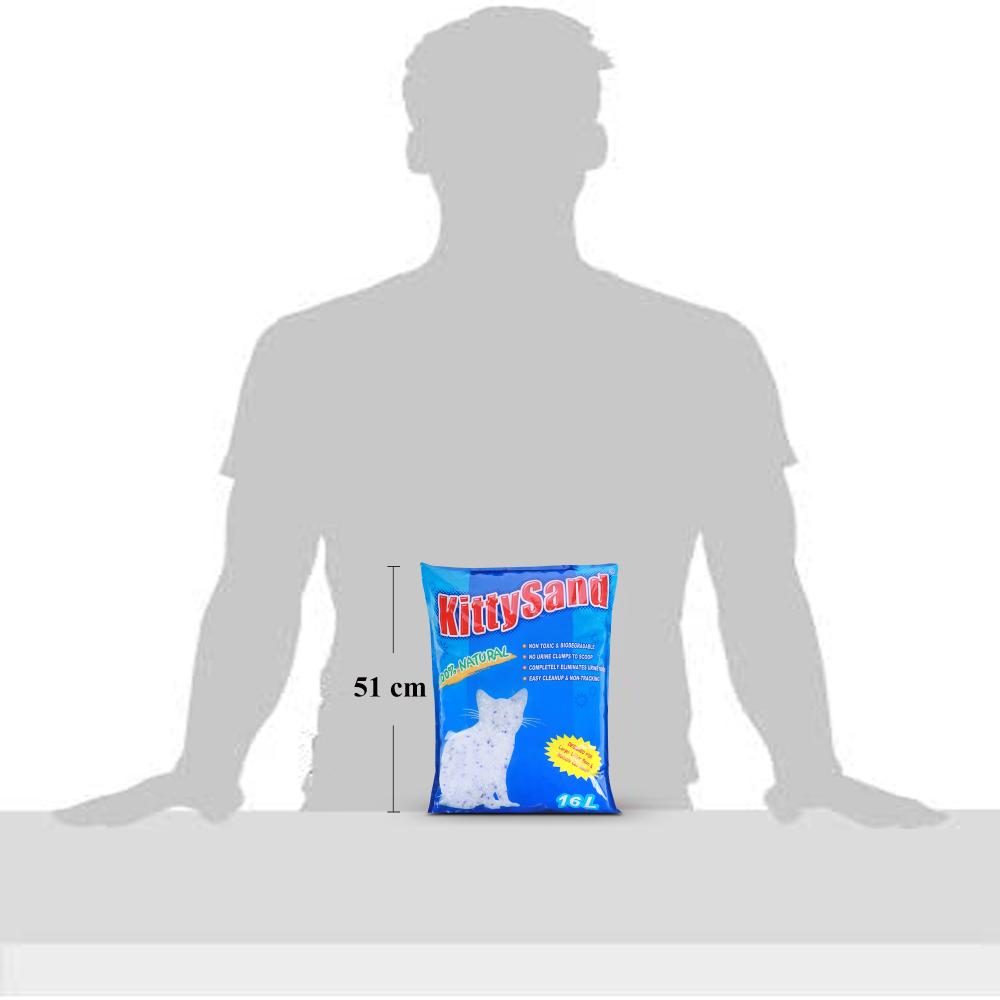 كيتي ساند - رمل سيليكا كريستال للقطط، ١٦ لتر