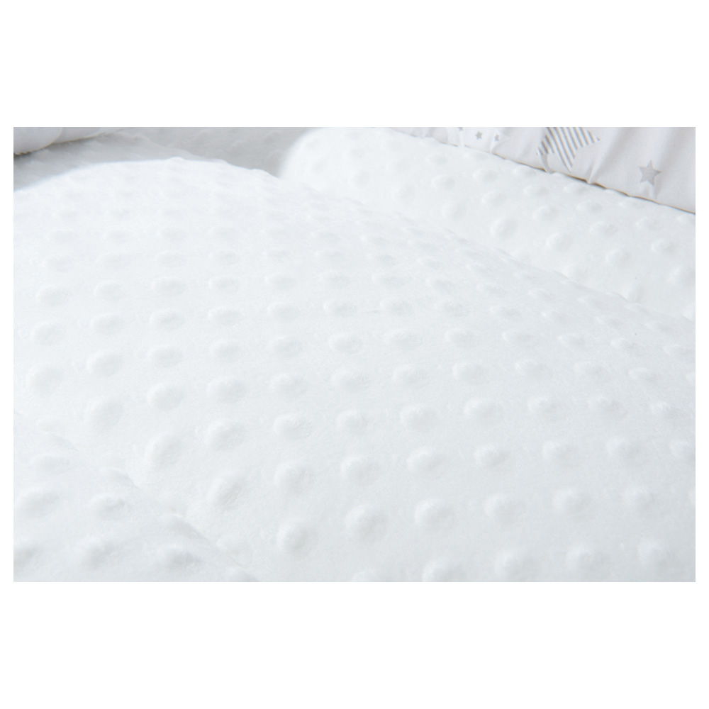 Little Angel Baby Nest Bed With Mosquito Net Newborn Lounger Star Grey