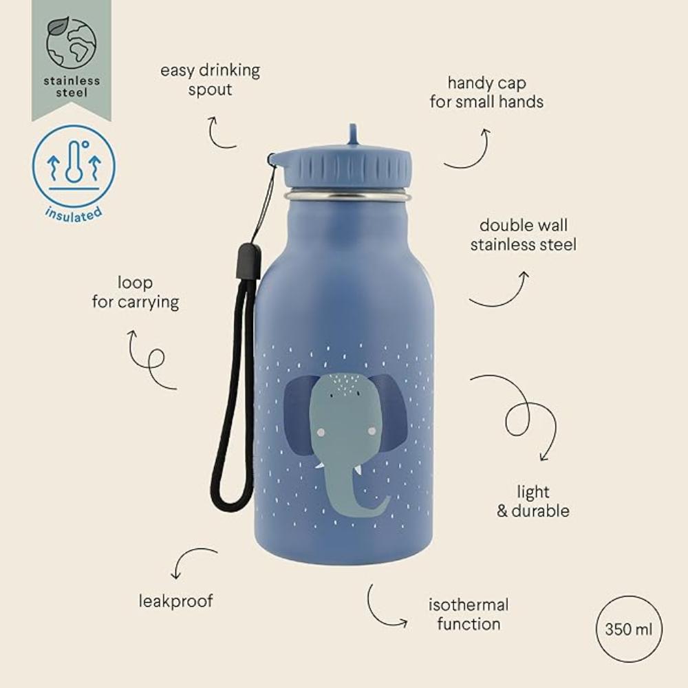 Trixie - Double Wall Insulated Water Bottle - Mrs. Elephant - 350ml 
