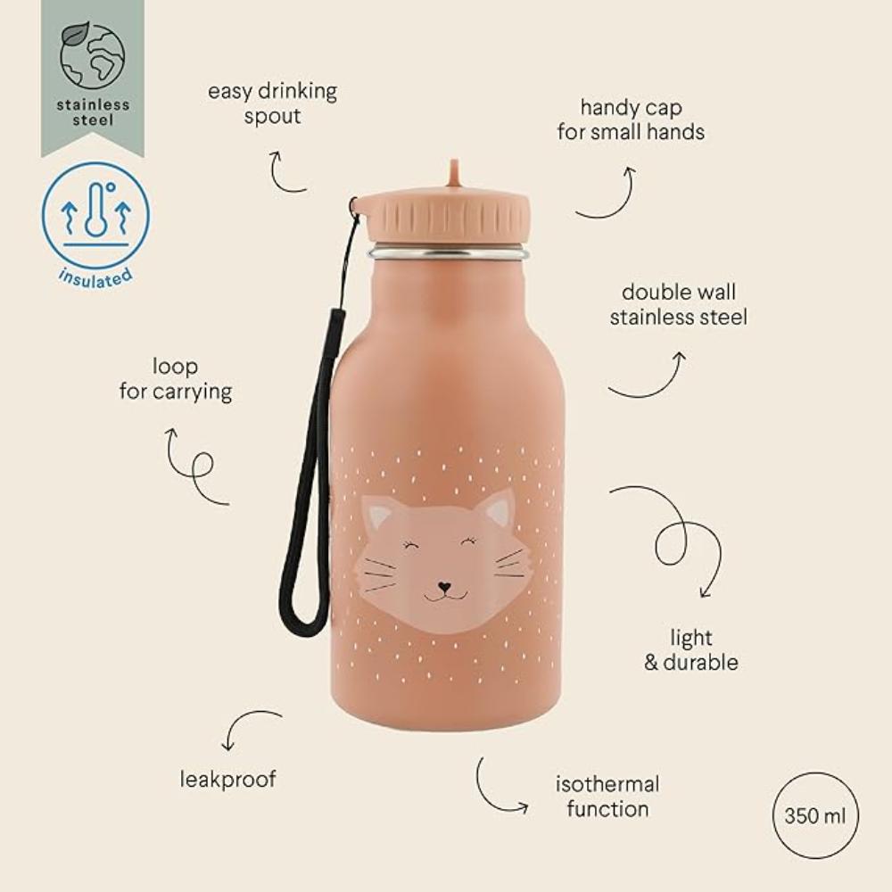 Trixie - Double Wall Insulated Water Bottle - Mrs. Cat - 350ml 