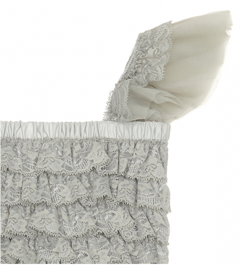 Metal Lace Fru Fru Top