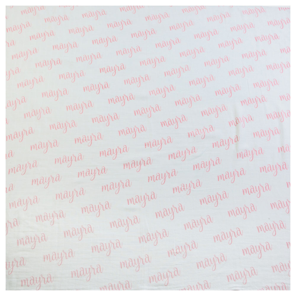 ليتل ويست ستريت قماط عضوي قابل للتخصيص زهري