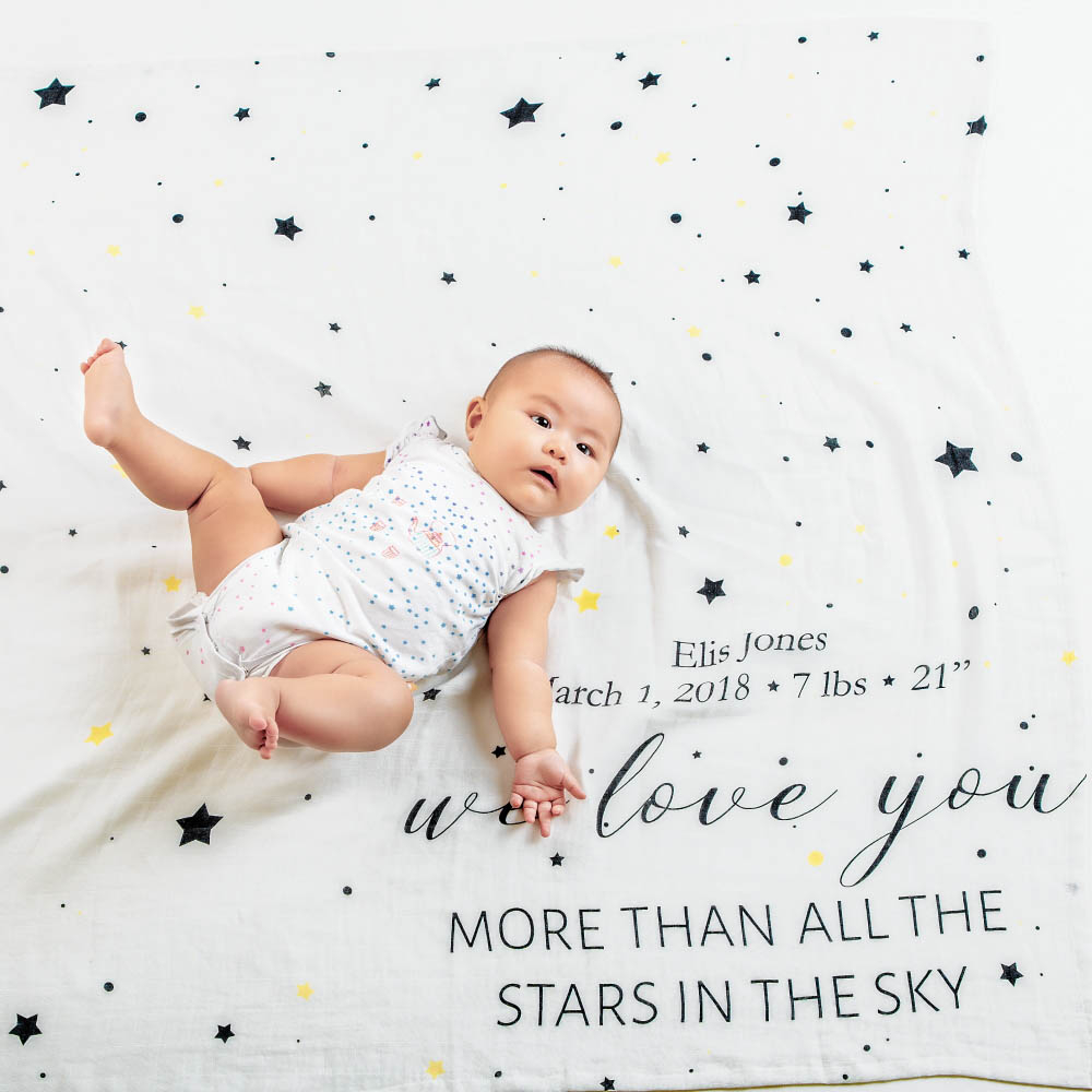 ليتل ويست ستريت قماط قابل للتخصيص - لوف يو 