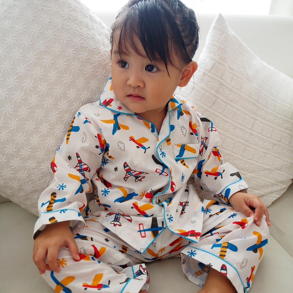 Little West Street - Fly Away Pajama Set - White