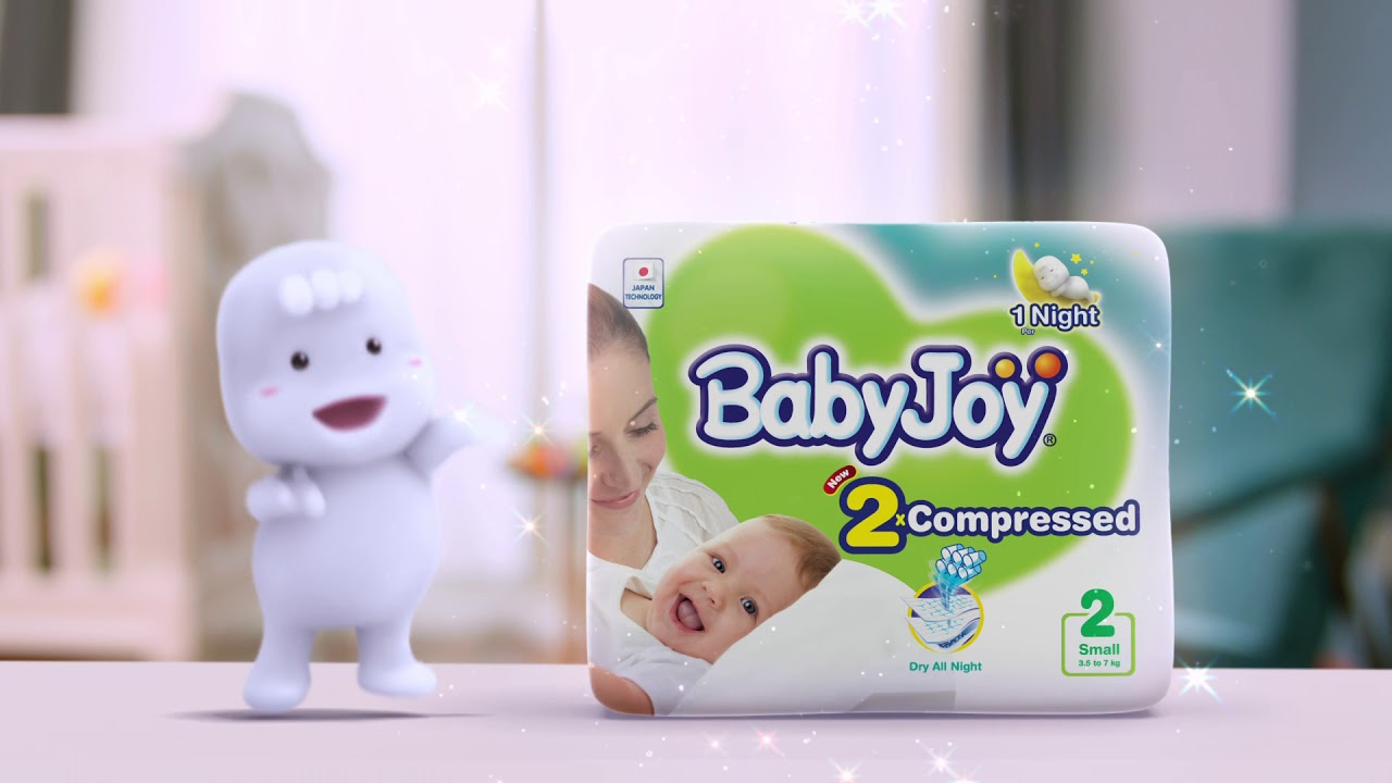 بيبي جوي - حفاضات مضغوطة - عبوة جامبو - الحجم 1 - حديثي الولادة - عدد 3 - عدد 204