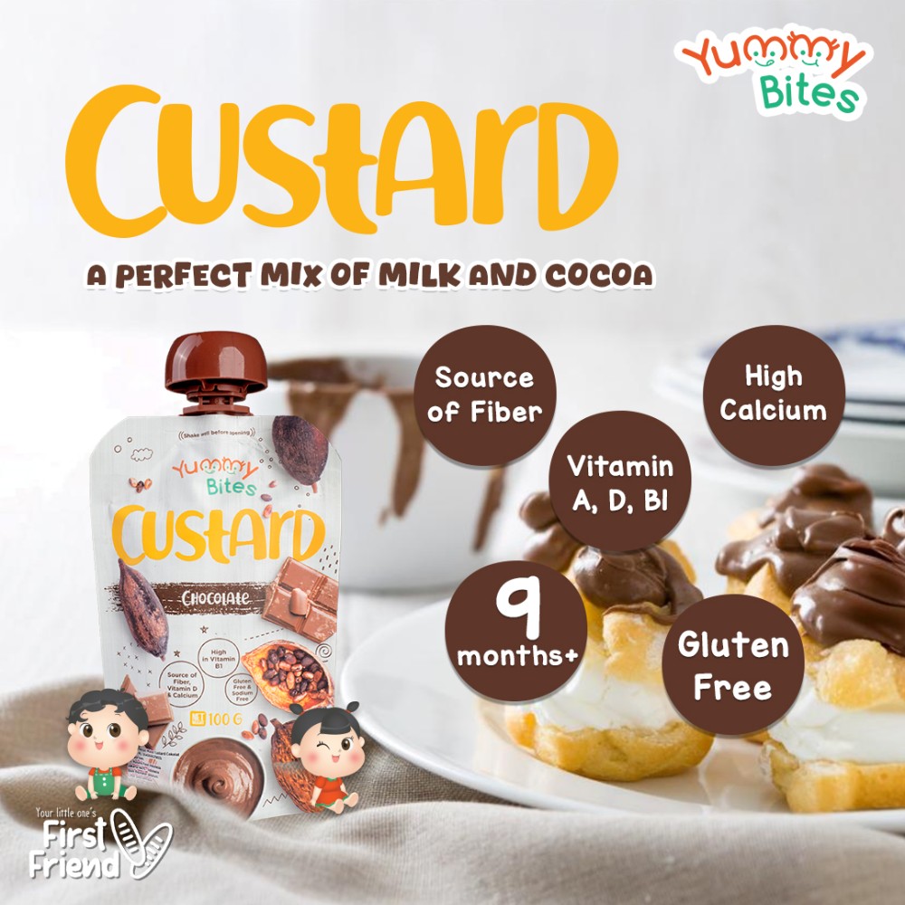 Yummy Bites - Chocolate Custard with Chocolate Flavor 100g