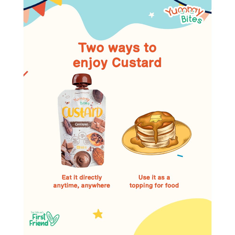 Yummy Bites - Chocolate Custard with Chocolate Flavor 100g