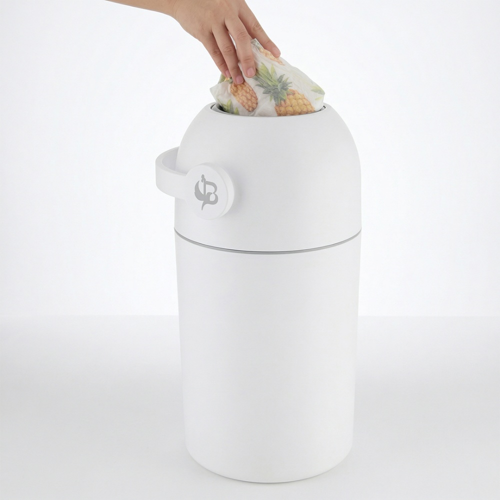 Bumble & Bird - Odourless Diaper Pail - White
