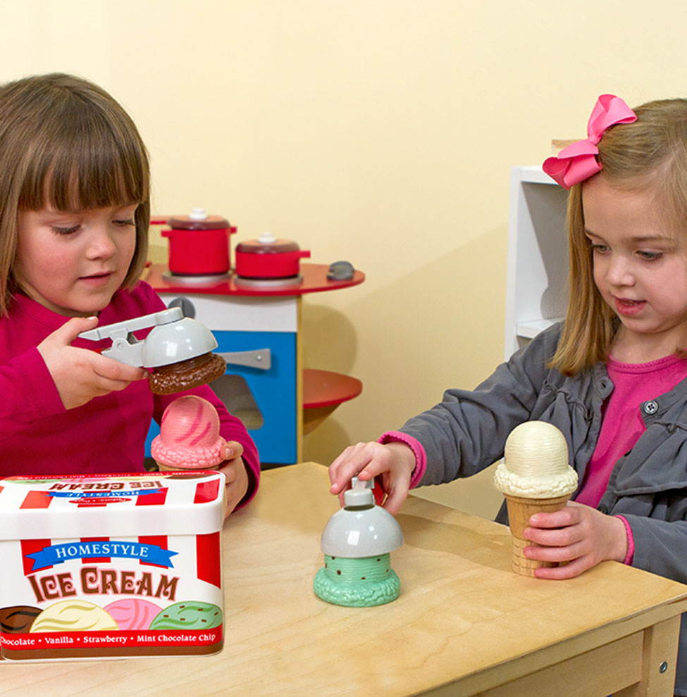 Melissa & Doug Scoop & Stack Ice Cream Cone Play Set